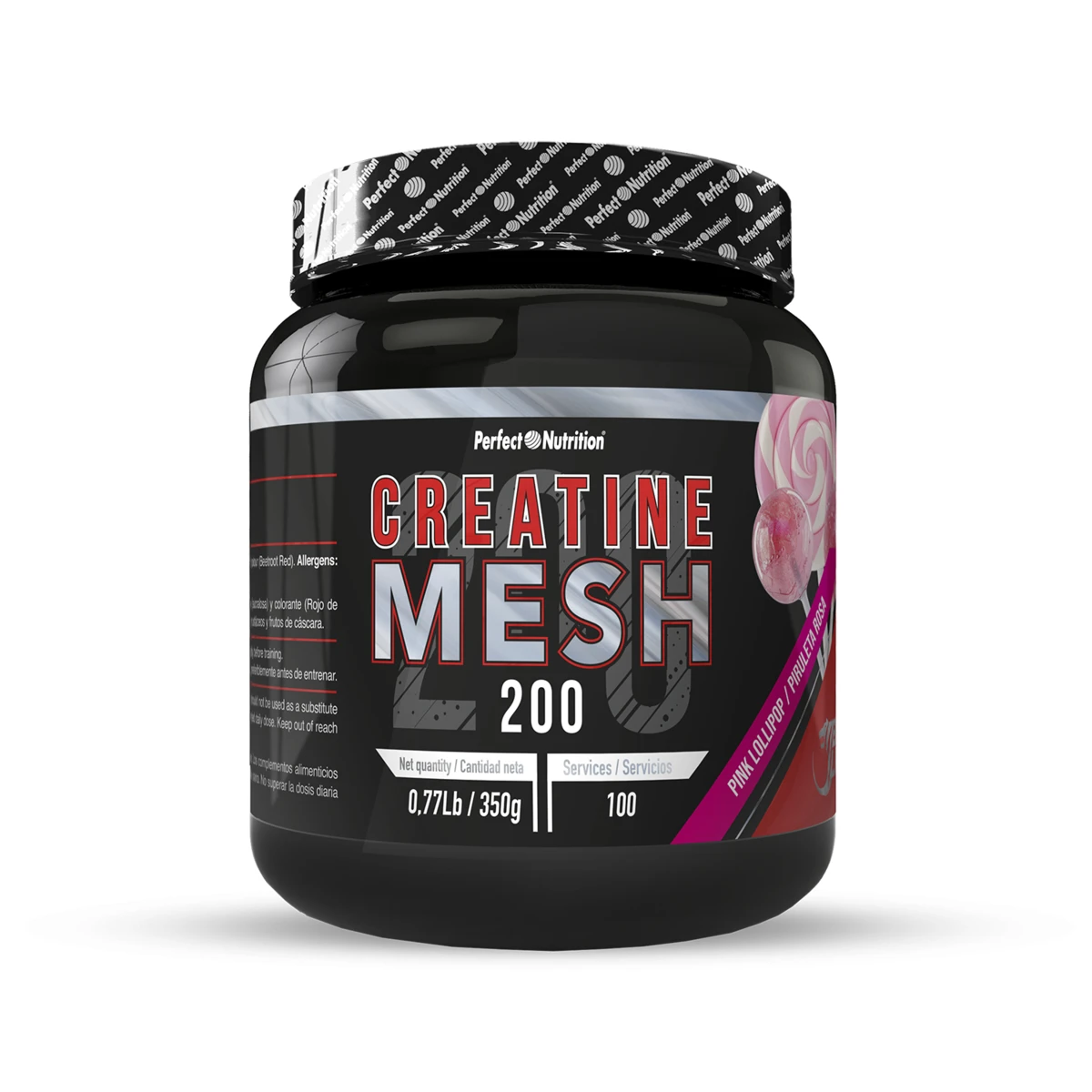CREATINE 200 MESH PINK LOLLYPOP 350 g BLACK  LINE