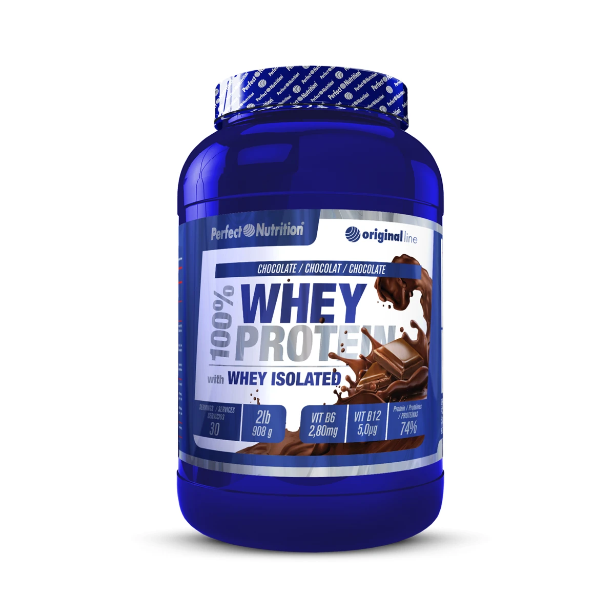 100% Whey Protein - 900GR (CHOCOLATE) PERFECT NUTRITION