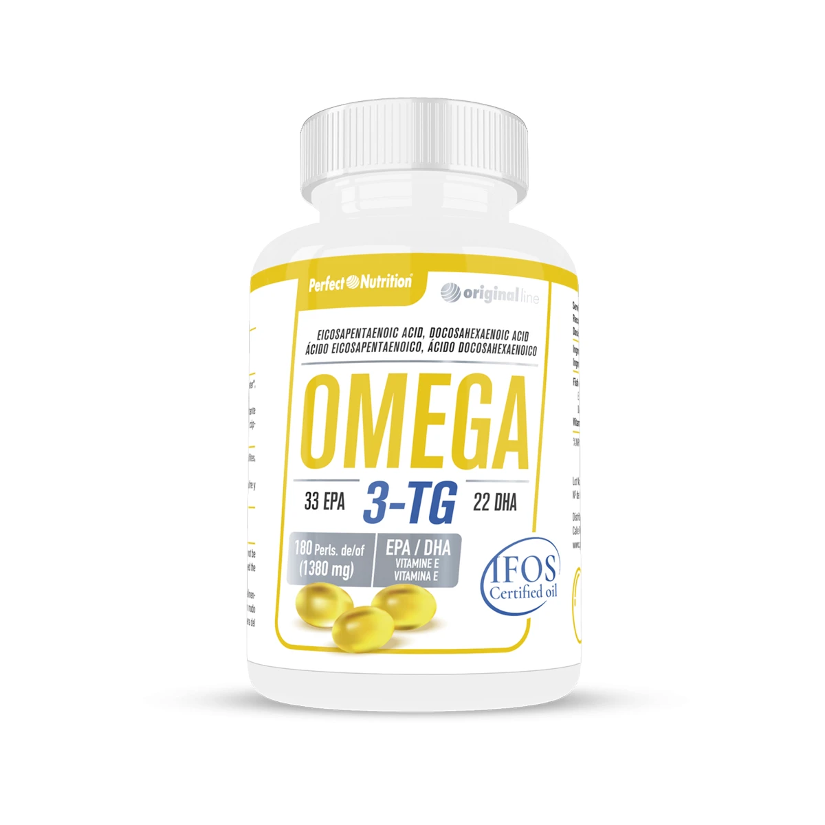 Omega 3-TG - 180 Perlas PERFECT NUTRITION