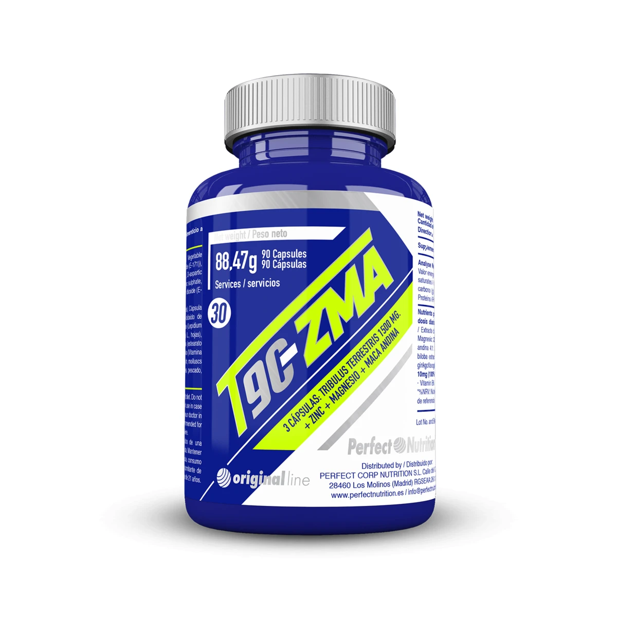 T-ZMA TRIBULUS 90% SAPONINS+ZMA+ANABOLIC PERFECT NUTRITION